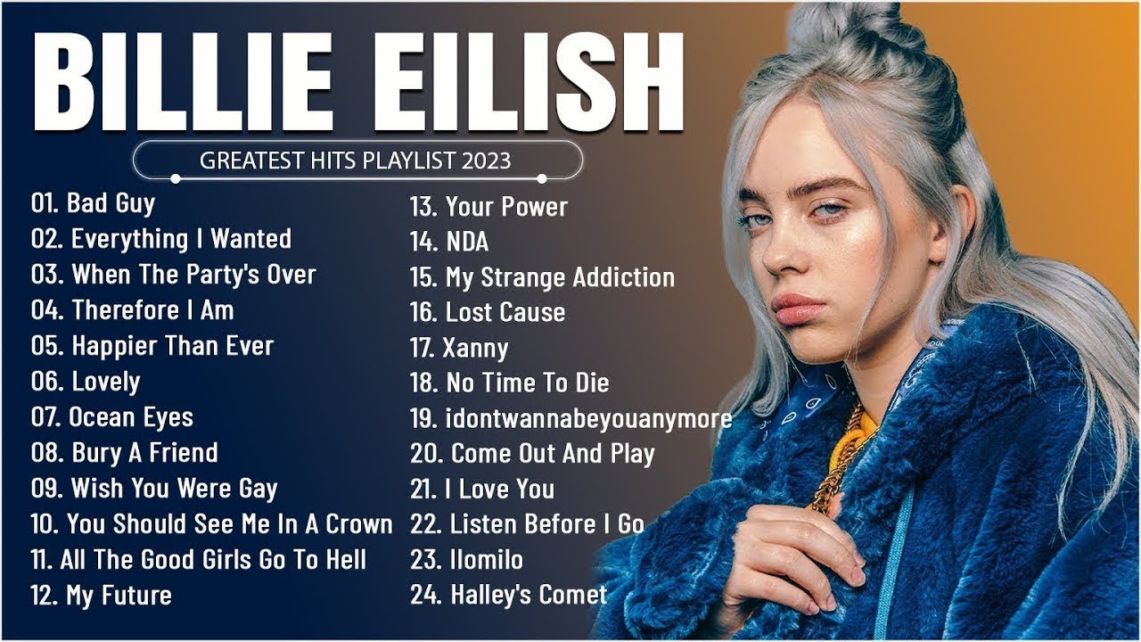 Billie Eilish Greatest hits Playlist 2025 