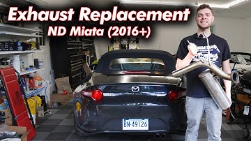 ND Miata Exhaust Installation Tutorial | 2016 To Present | Goodwin Racing RoadsterSport Race