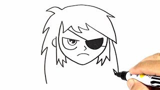 How to Draw Rose Wilson Teen Titans Go easy step by Steps