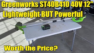 Greenworks 40V 12" String Trimmer Review | Cordless Power for Easy Lawn Edging?