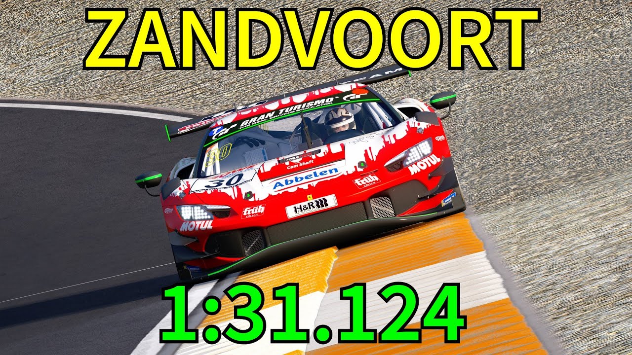 TRACK GUIDE: Zandvoort - Ferrari 296 GT3 (Assetto Corsa)
