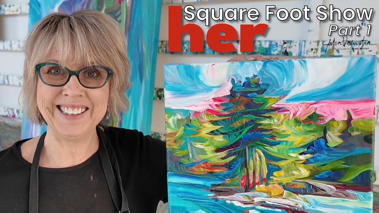 Живопись для НЕЁ | Выставка «Square Foot Show», часть 1
