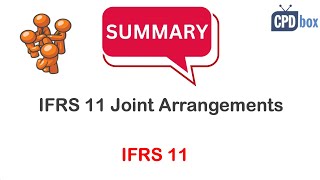 IFRS 11 Joint Arrangements - summary