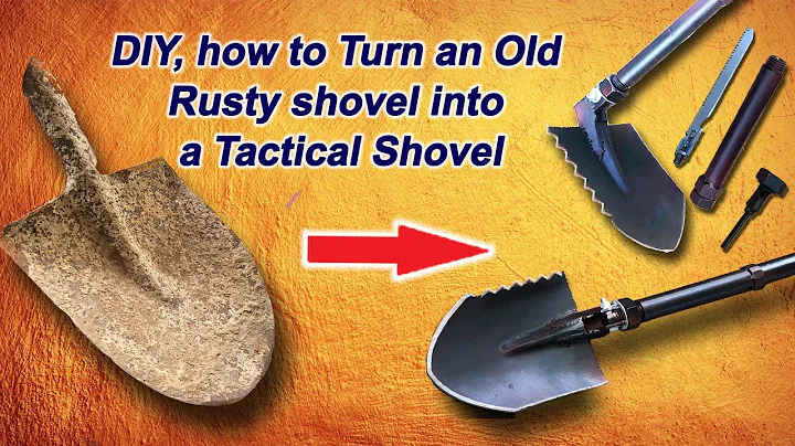 DIY turning an old rusty shovel into a tactical shovel -not just restoration but good for survival