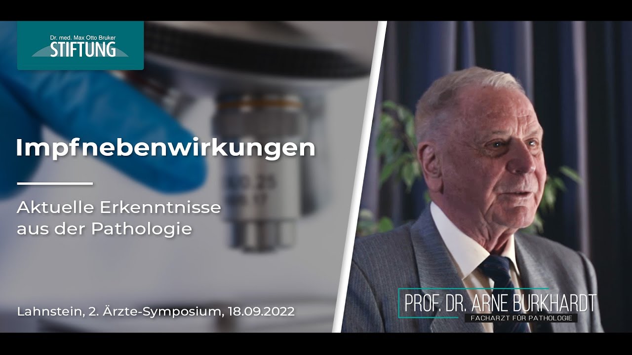 ⁣Prof. Arne Burkhardt - Aktuelle Erkenntnisse zu Impfnebenwirkungen - 2.Ärztesymposium im Bruker-Haus