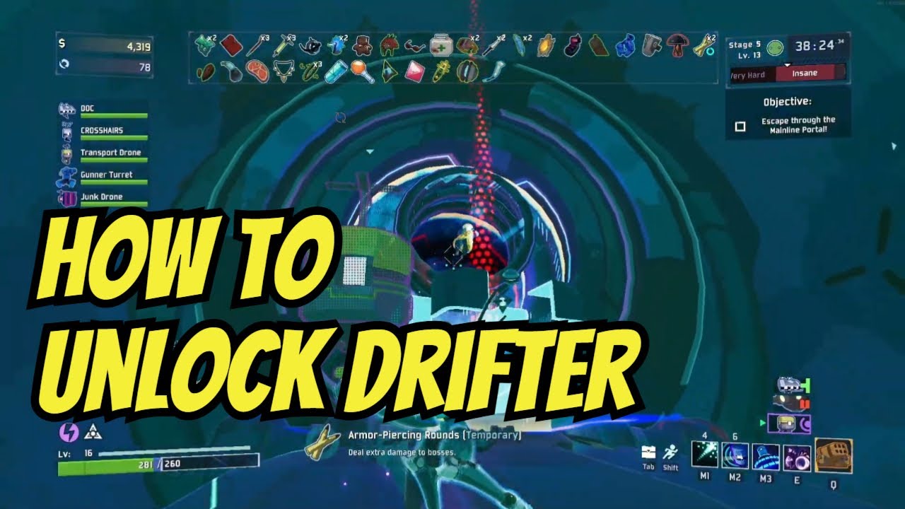 How To Unlock New DLC Character - Drifter -Risk Of Rain 2 - YouTube