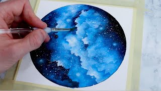 Paint A Simple Watercolor Galaxy