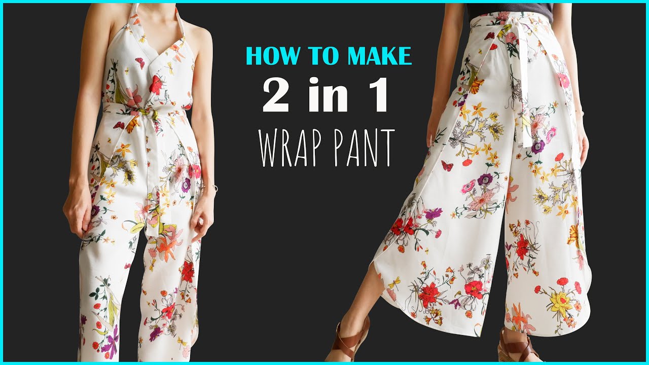 How To Make Wrap Pant | Easy To Make Wrap Pant For Your Own Size - YouTube