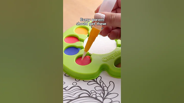 These mess free paint palettes are amazing! 🎨 #kidscrafts #kidsart