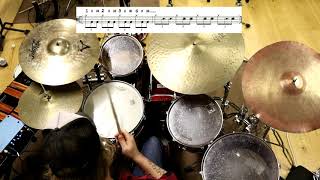 Basdrum and left hand - Teknik