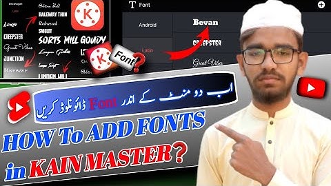 How To Add Custom Fonts In KineMaster||2023||🔥🔥kainmaster