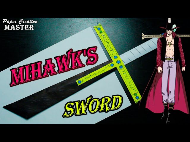 One Piece Dracule Mihawk Yoru sword How to Build DIY Cosplay