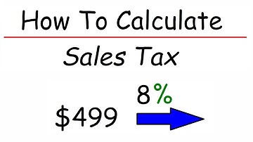 How To Calculate Sales Tax Using Math