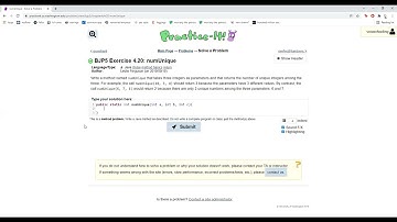 Exercise 4.20 (numUnique) Java Tutorial || Practice-It