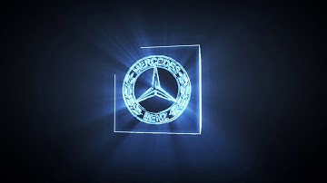 Mercedes-Benz Animated 3D Video Logo Design Example with Sound.