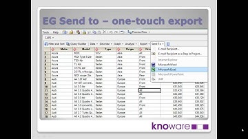 Hooking Up SAS and Excel - Part 1 - EG Export and Import Wizards - by Colin Harris - Knoware