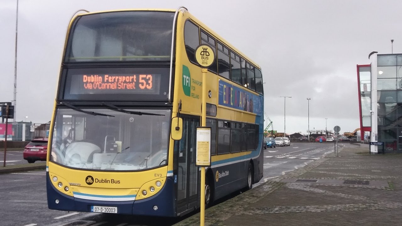 Dublin Bus | B9TL Enviro 400 | EV3 | 53 to Dublin Ferryport