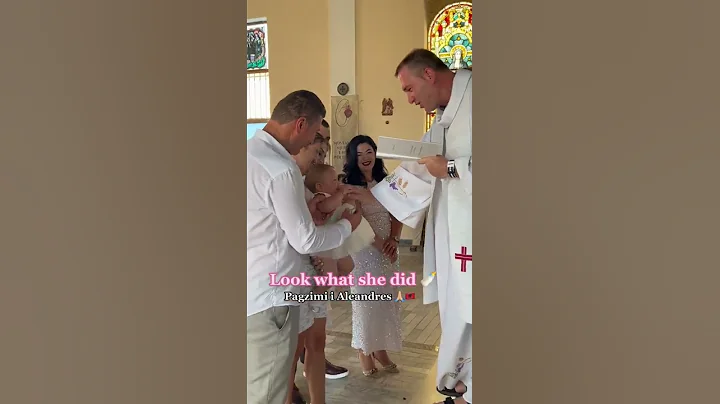 The baby sucked the priest  finger  #shorts #baby ...