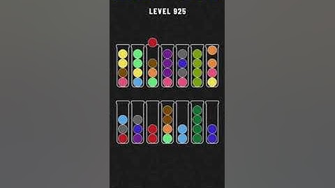 Ball Sort - Color Puzzle Game - Level 925 - Walkthrough SOLVED by RobotPlayer AI!!!