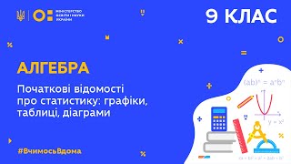 картинка: 9 клас. Алгебра. Початкові відомості про статистику: графіки, таблиці, діаграми(Тиж.6:СР)