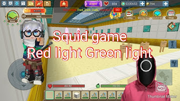 Playing Squid game Red light Green light (BMGO Skyblock)