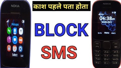 Nokia Keypad Mobile Me Message Block Kaise Karen mobile block sms