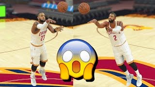Who Can Make a Half Court Shot First? LeBron James or Kyrie irving? NBA 2K17 Gameplay