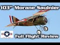 Legend Hobby / Seagull Models 103" Morane Saulnier AI Detailed Flight - Grand Avion! | HobbyView