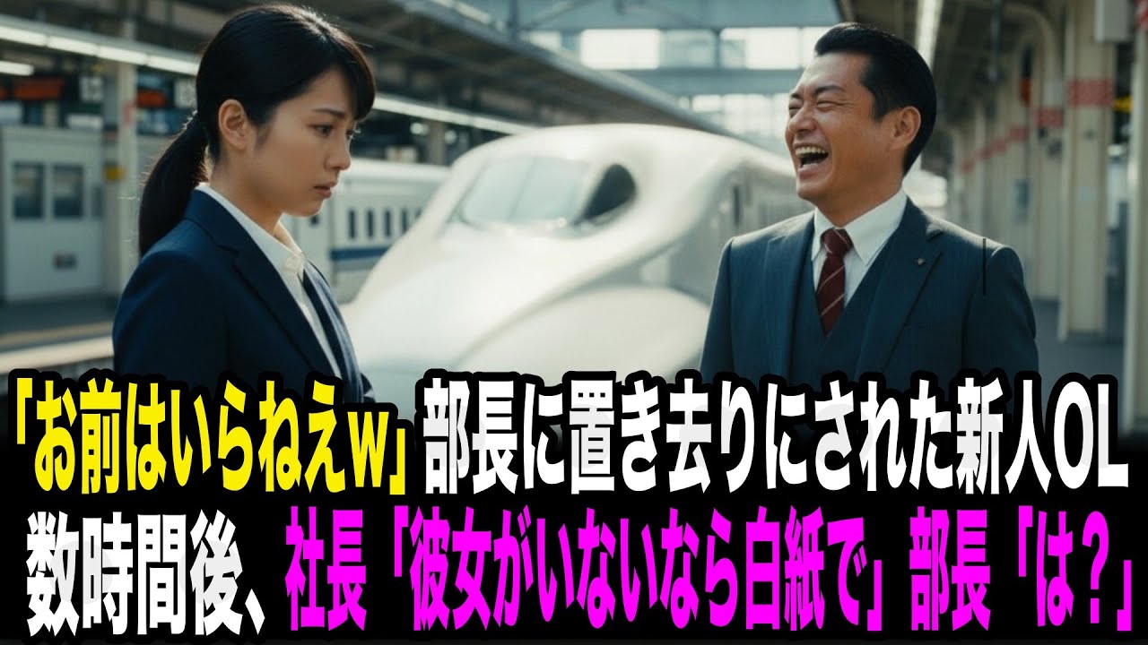 「お前の切符はいらねぇよなw」大事な商談で部長に置き去りにされた新人OL。数時間後、商談先で社長「彼女がいないならこの話は無しで」部長「は？」