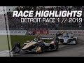 2019 NTT IndyCar Series: Detroit Dual 1 Highlights