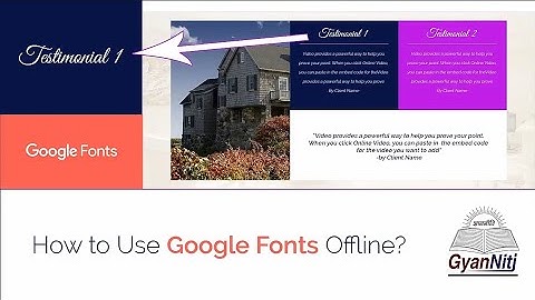 Web UI Development Tutorial Part - 13 | How to use Google Font Offline