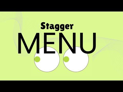 How to Create Menu with Stagger Animation in Elementor | WordPress Creative Menu Hover Effects
