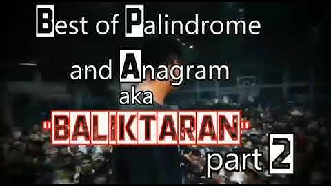 Fliptop -Best of Palindrome and Anagram highlights