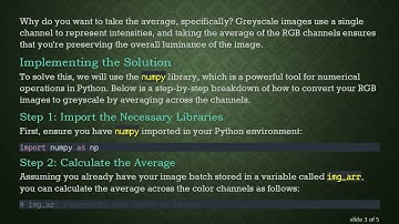 How to Convert Images from RGB to Greyscale by Taking Average Across Channels Easily