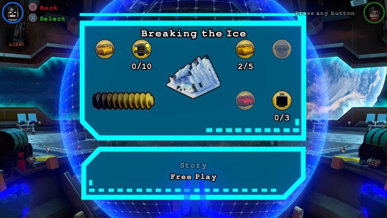 LEGO Batman 3: Beyond Gotham Collect Ghost studs red brick location breaking the ice level
