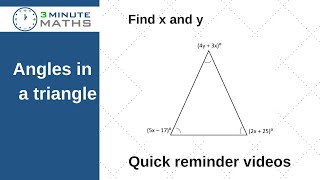 How to work out angles in a triangle with algebra - GCSE maths grade 5