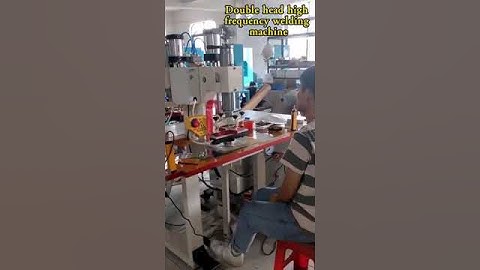 Double head pneumatic high frequency welding machine