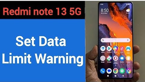 how to set data limit warning,Redmi note 13 5G me data limit kaise set karen
