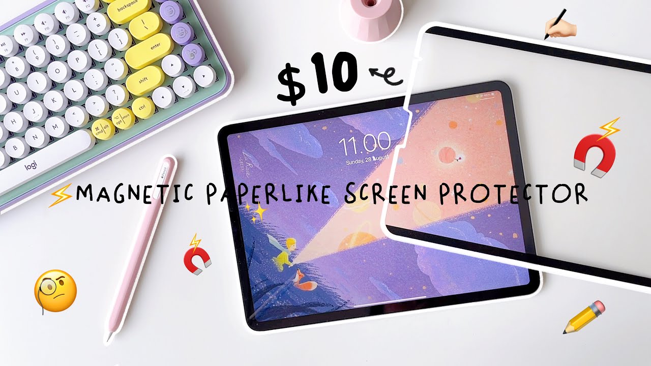 Magnetic Matte Like Paper Screen Protector For iPad 10 9 8 7 6th