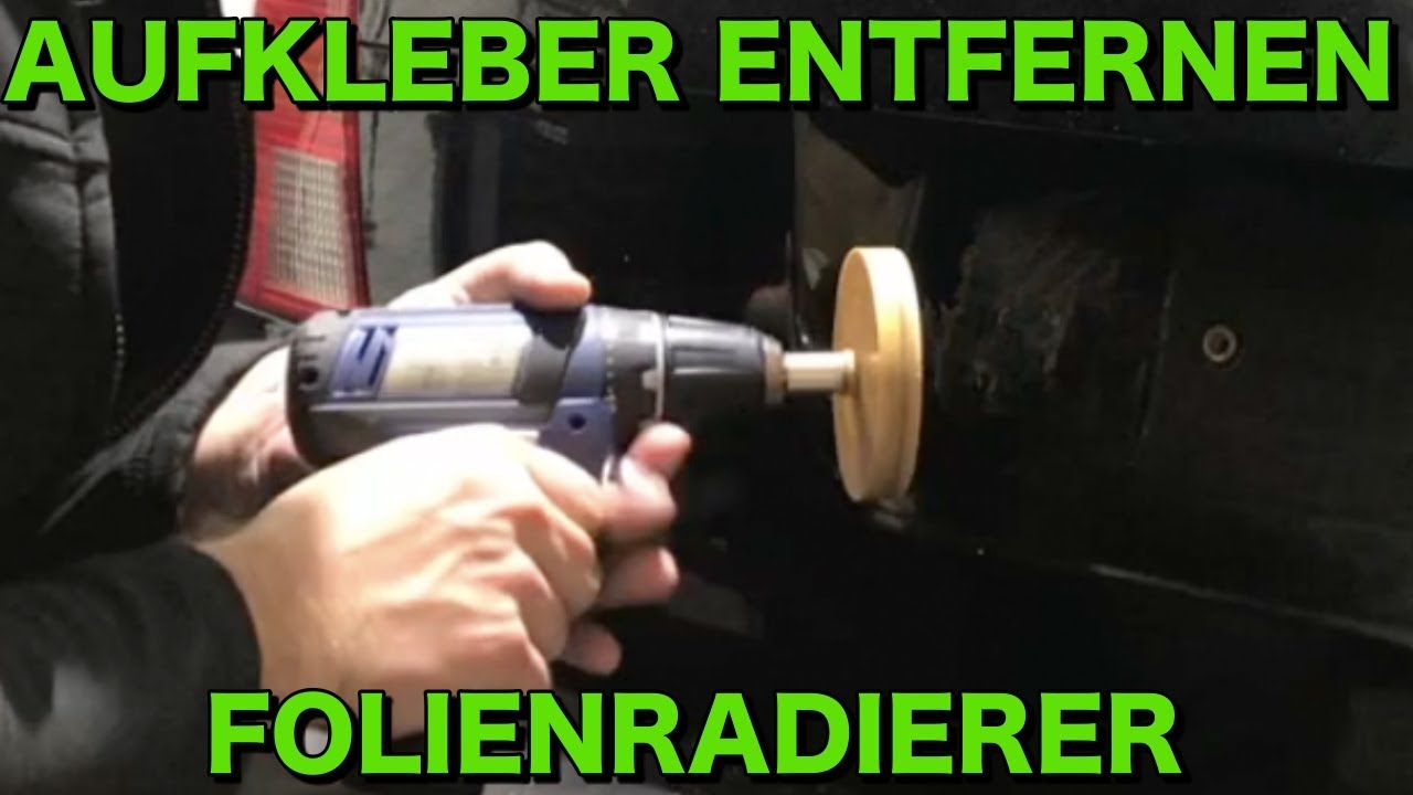 Auto Folienradierer Aufkleber Entferner Radierscheibe Klebeentferner  Ø88+100mm !