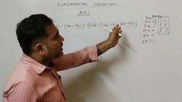 FUNDAMENTAL OPERATIONS -EX(2C)-class-6