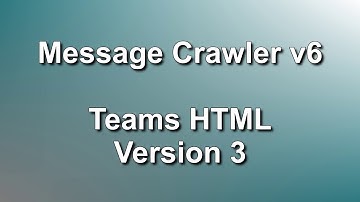 Teams HTML Version 3 // RSMF 86