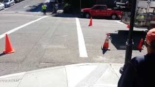 Cone test of fire trucks for traffic calming measures screenshot 4