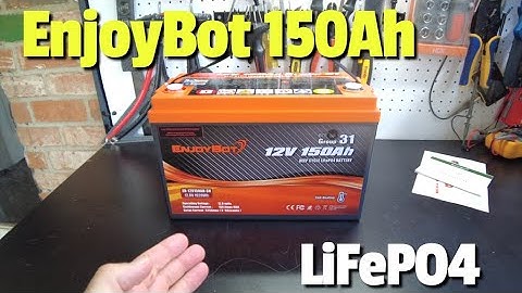 EnjoyBot 12v 150Ah Group 31 Heated + Bluetooth LiFeP04 Lithium Battery