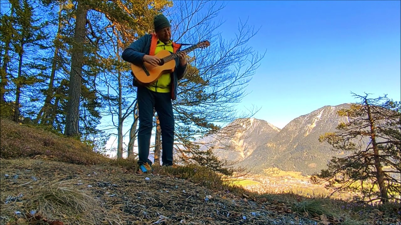 Valley of Ammer - Valley of heart:❤️🦅☀️⛰️: BEAUTIFUL GUITAR on Falkenstein