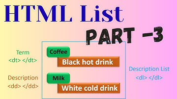 HTML Description Lists | HSC ICT | understanding & Coding | Zen Sir | The School of NextGen
