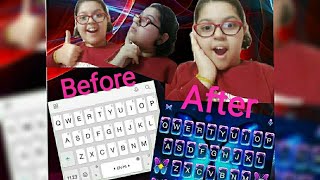 Changing keyboard theme in Gboard and default keyboard. screenshot 2