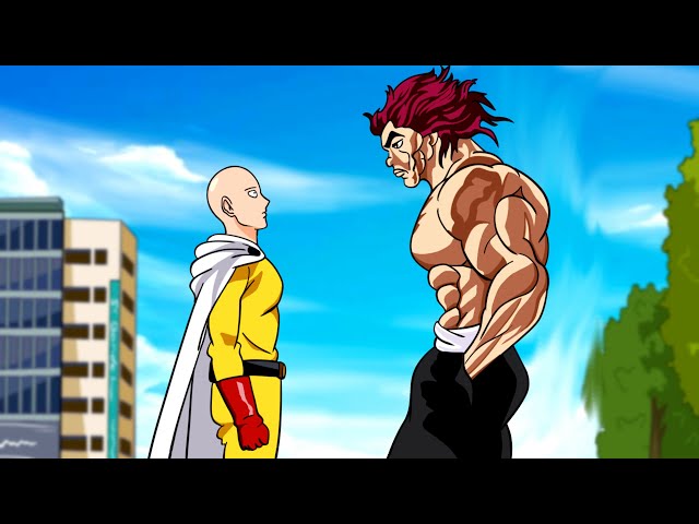 Baki e Yujiro conhecem Saitama!![Fan Animation] Dublado🇧🇷 