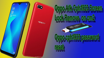 Oppo A1k Cph1923 Screen Lock Remove  on cm2 Oppo cph1933 password reset  Zafar Mobile Technology