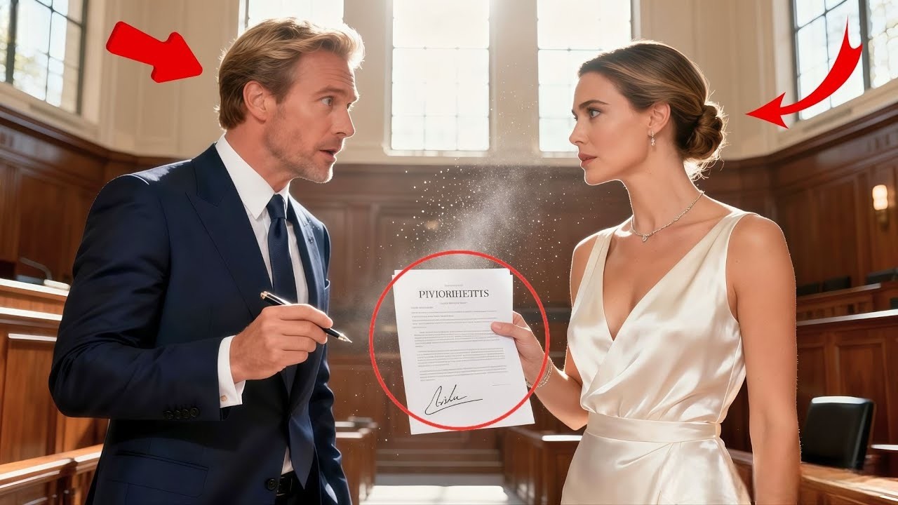 Juez detiene el divorcio cuando la esposa del millonario revela un prenup firmado impactante hoy !